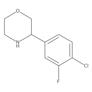 3-(4-Chloro-3-fluorophenyl)morpholine Structure