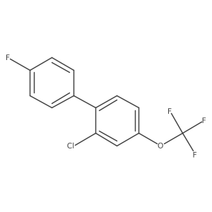 2-Chloro-4'-fluoro-4-(trifluoromethoxy)-1,1'-biphenyl Structure