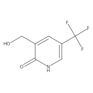 2-Hydroxy-5-(trifluoromethyl)pyridine-3-methanol结构式
