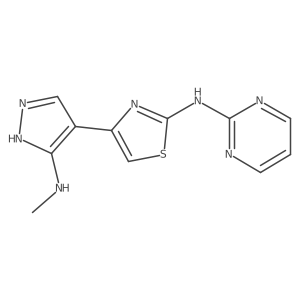 4-[5-(methylamino)-1H-pyrazol-4-yl]-N-pyrimidin-2-yl-1,3-thiazol-2-amine Structure