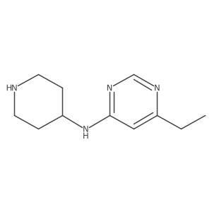 6-ethyl-N-(piperidin-4-yl)pyrimidin-4-amine Structure