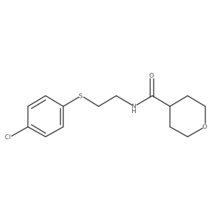N-{2-[(4-chlorophenyl)sulfanyl]ethyl}tetrahydro-2H-pyran-4-carboxamide Structure