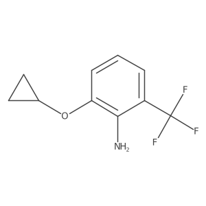 2-Cyclopropoxy-6-(trifluoromethyl)aniline结构式