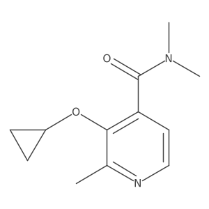 3-Cyclopropoxy-N,N,2-trimethylisonicotinamide结构式