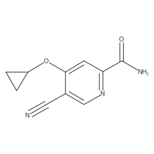 5-Cyano-4-cyclopropoxypicolinamide Structure