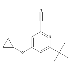 6-Tert-butyl-4-cyclopropoxypicolinonitrile Structure