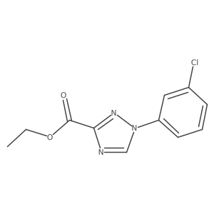 Ethyl 1-(3-chlorophenyl)-1h-1,2,4-triazole-3-carboxylate Structure