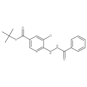 Tert-butyl 6-(2-benzoylhydrazino)-5-chloronicotinate Structure