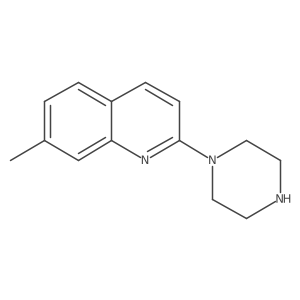 7-Methyl-2-(1-piperazinyl)quinoline结构式