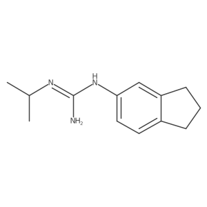 N-(2,3-Dihydro-1H-inden-5-yl)-Na(2)-(1-methylethyl)guanidine Structure