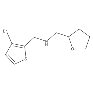 [(3-Bromothiophen-2-yl)methyl](oxolan-2-ylmethyl)amine Structure