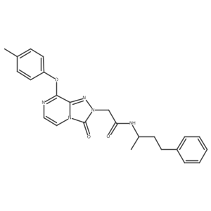 2-[8-(4-methylphenoxy)-3-oxo-2H,3H-[1,2,4]triazolo[4,3-a]pyrazin-2-yl]-N-(4-phenylbutan-2-yl)acetamide结构式