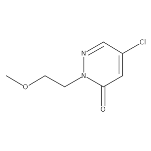 5-chloro-2-(2-methoxyethyl)pyridazin-3(2H)-one结构式