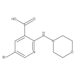 5-Bromo-2-(4-morpholinylamino)-3-pyridinecarboxylic acid Structure