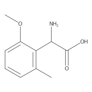 (R)-2-Amino-2-(2-methoxy-6-methylphenyl)acetic acid Structure