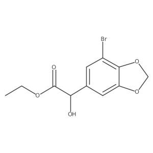ethyl 2-(7-bromo-2H-1,3-benzodioxol-5-yl)-2-hydroxyacetate Structure