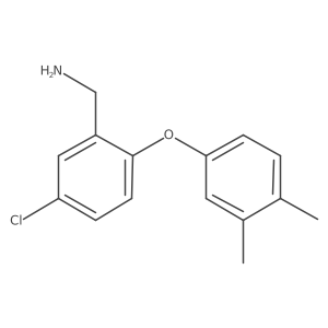 [5-Chloro-2-(3,4-dimethylphenoxy)phenyl]methanamine Structure