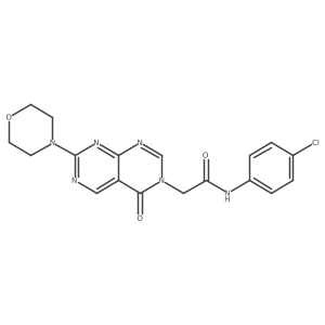 N-(4-chlorophenyl)-2-(7-morpholino-4-oxopyrimido[4,5-d]pyrimidin-3(4H)-yl)acetamide Structure