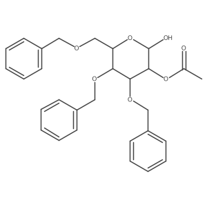 2-O-acetyl-3,4,6-tri-O-benzyl-alpha-D-mannose结构式