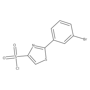 2-(3-Bromophenyl)-1,3-thiazole-4-sulfonyl chloride Structure
