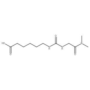 Hexanoic acid, 6-[[[[2-(dimethylamino)-2-oxoethyl]amino]carbonyl]amino]-结构式