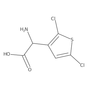 2-Amino-2-(2,5-dichlorothiophen-3-yl)acetic acid结构式