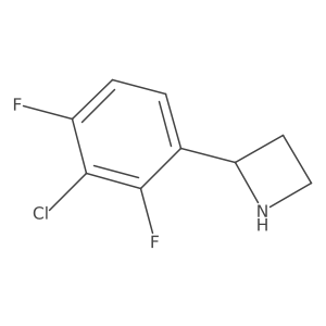 2-(3-Chloro-2,4-difluorophenyl)azetidine Structure