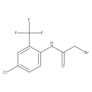 2-bromo-N-[4-chloro-2-(trifluoromethyl)phenyl]acetamide Structure