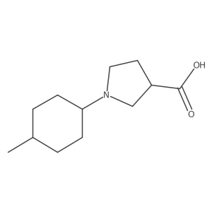 1-(4-Methylcyclohexyl)pyrrolidine-3-carboxylic acid结构式