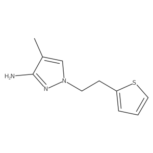 4-methyl-1-[2-(thiophen-2-yl)ethyl]-1H-pyrazol-3-amine Structure