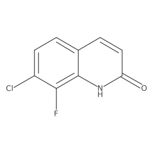 7-chloro-8-fluoroquinolin-2(1H)-one结构式
