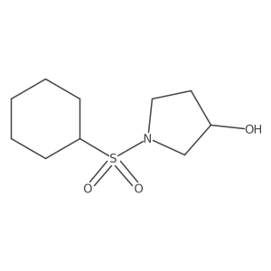 1-(Cyclohexanesulfonyl)pyrrolidin-3-ol Structure