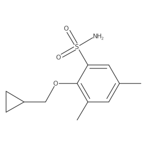 Benzenesulfonamide, 2-(cyclopropylmethoxy)-3,5-dimethyl-结构式