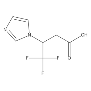 4,4,4-Trifluoro-3-imidazol-1-yl-butyric acid结构式