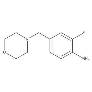 2-Fluoro-4-[(morpholin-4-yl)methyl]aniline Structure