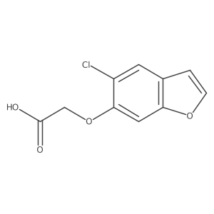 2-((5-Chlorobenzofuran-6-yl)oxy)acetic acid结构式