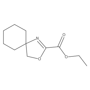 3-Oxa-1-azaspiro[4.5]dec-1-ene-2-carboxylic acid, ethyl ester结构式