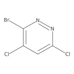 3-Bromo-4,6-dichloropyridazine结构式
