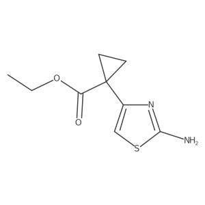Ethyl 1-(2-aminothiazol-4-yl)cyclopropane-1-carboxylate Structure