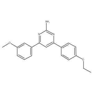 4-(4-Ethoxyphenyl)-6-(3-methoxyphenyl)pyrimidin-2-amine Structure