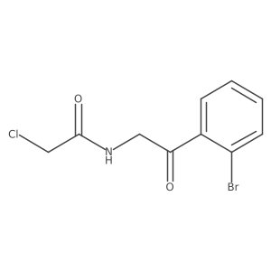 N-[2-(2-bromophenyl)-2-oxoethyl]-2-chloroacetamide结构式