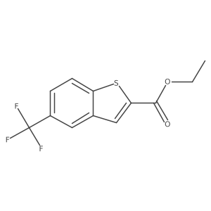 Ethyl 5-(trifluoromethyl)-1-benzothiophene-2-carboxylate结构式
