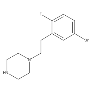 1-[2-(5-Bromo-2-fluorophenyl)ethyl]piperazine Structure
