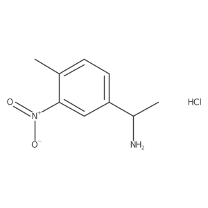 1-(4-Methyl-3-nitrophenyl)ethan-1-amine hydrochloride Structure