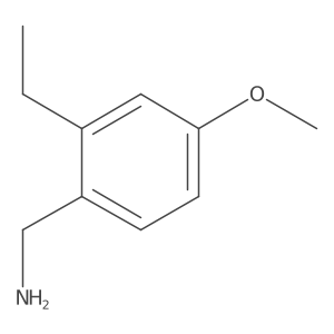(2-Ethyl-4-methoxyphenyl)methanamine Structure