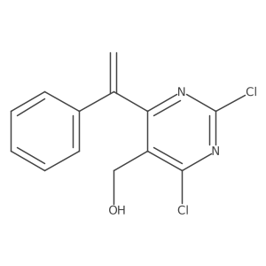 2,4-Dichloro-6-(1-phenylethenyl)-5-pyrimidinemethanol Structure