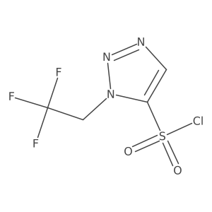 1-(2,2,2-Trifluoroethyl)-1H-1,2,3-triazole-5-sulfonyl chloride结构式