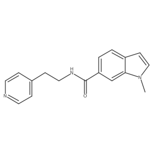 1-methyl-N-[2-(pyridin-4-yl)ethyl]-1H-indole-6-carboxamide Structure