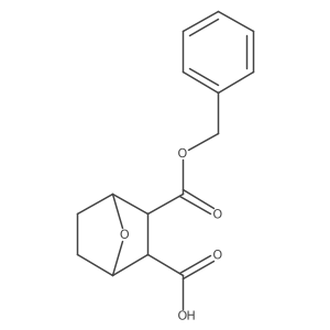 7-Oxa-bicyclo[2.2.1]heptane-2,3-dicarboxylic acid monobenzyl ester结构式