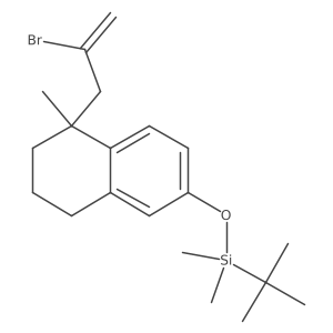 Naphthalene, 1-(2-broMo-2-propen-1-yl)-6-[[(1,1-diMethylethyl)diMethylsilyl]oxy]-1,2,3,4-tetrahydro-1-Methyl-结构式